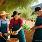 Home 22 의도적 공동체의 경제적 자립성 확보 전략 - **Image Prompt 1: "Harvesting Abundance and Shared Skills in a Spanish Intentional Community"**
...