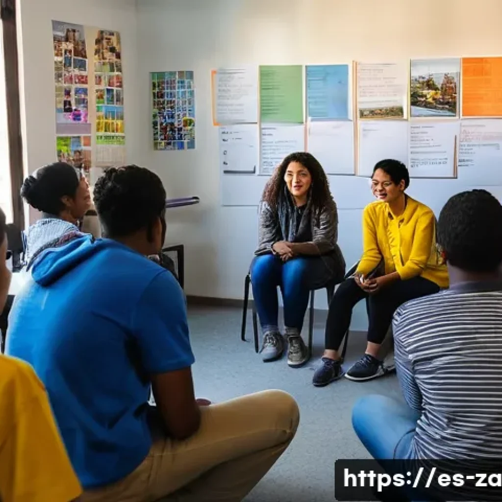 의도적 공동체의 공동체 중심의 교육 과정 개발 - A diverse group of community members actively participating in a collaborative educational workshop ...